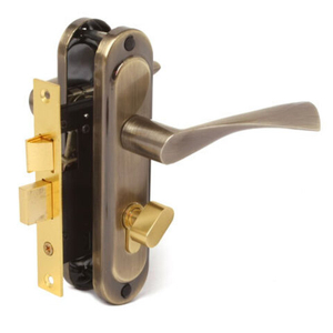 Замок врезной AVERS 0823/60-C AB бронза