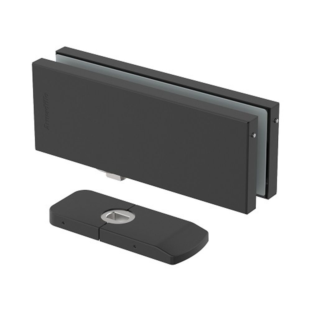 Петля-доводчик для стеклянной двери ARMADILLO RANGE H10 BL (черный) /57901/