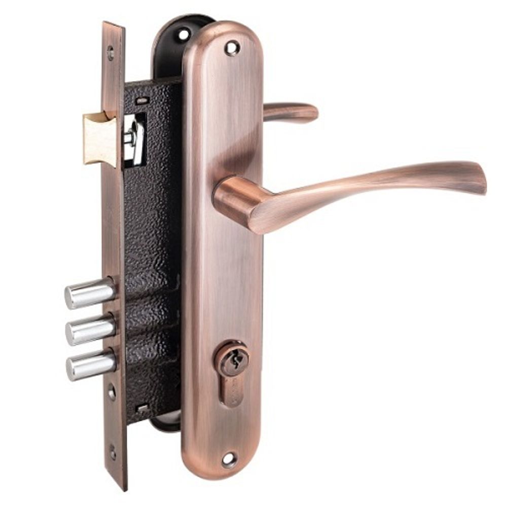 Замок врезной АЛЛЮР 0203 AC ст.медь