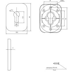 Накладка декоративная APECS DP-15-C BLM черный матовый