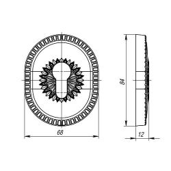 Декоративная накладка ARMADILLO ET-DEC CL BB-17 корич.бронза /34921/