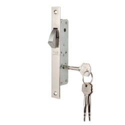 Замок врезной KALE KILIT 201 F (20мм) никель 3кл