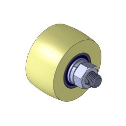 Ролик капролон d-40 гладкий
