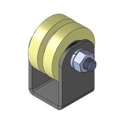 Ролик капролон d-40 под полосу на платформе
