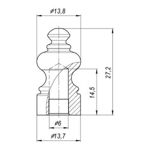 Колпачок ARMADILLO DECORATIVE  для универсальной петли OPTIMUM SC Мат. хром (2 шт.) /36343/