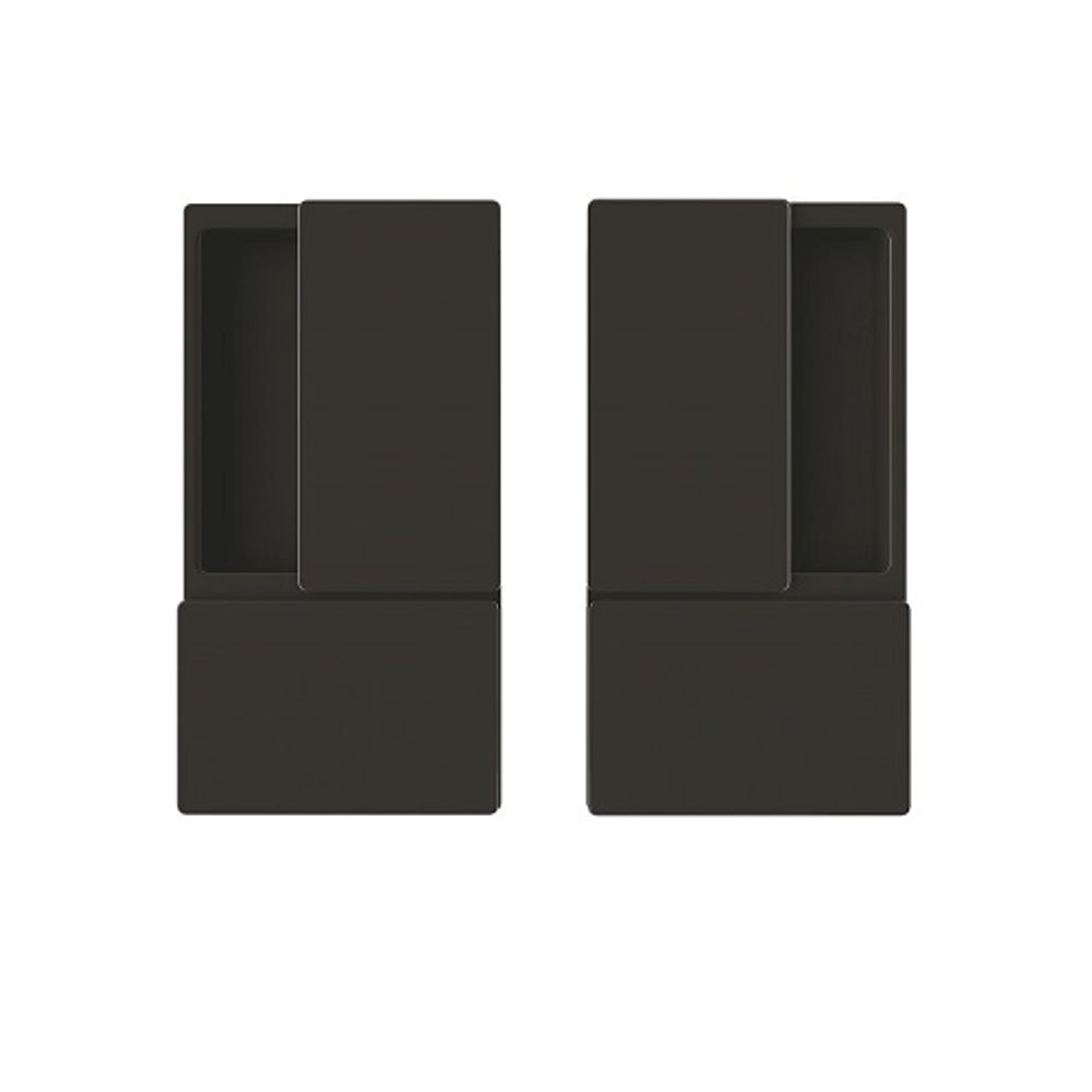 Ручка для раздвижных дверей AGB WAVE без запирания B30000.01.93 (черный)