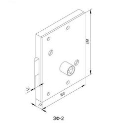 Замок форточный ЗФ-2