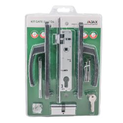 Корпус врезного замка с ручкой AJAX KIT GATE-2085/24 RAL7016 антрацит /63985/