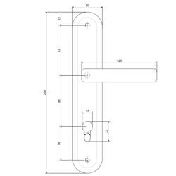 Ручки на планке APECS HP-85.0423 CR хром