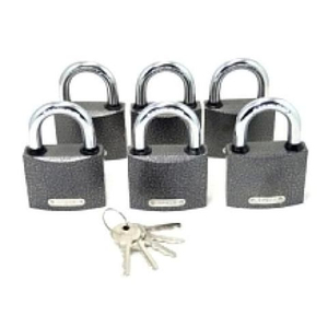 Замки навесные APECS PD-01-63 (6 замков + 5 кл.)