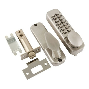 Кодовый замок НОРА-М 231 c фиксатором (матовый никель)