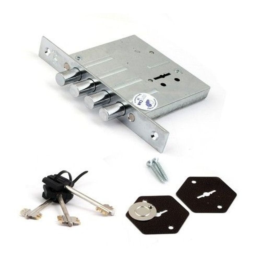 Замок врезной ПРОСАМ 81000 ЗВ8-8М/13 (4 риг) б/пл /706/