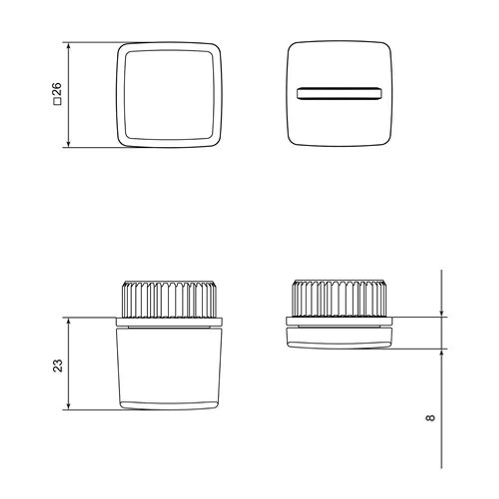 Ручка поворотная PUNTO BK6 EL.Q27 SSG-39 сатин.золото /48857/