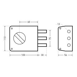 Замок накладной АЛЛЮР ЗН1-2-3+ (Форт+)