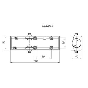 Доводчик дверной FUARO DCQ-204 arm AL до 80кг (алюминий) без тяг /48073/