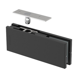 Петля верхняя с осью для стеклянной двери ARMADILLO RANGE H20 BL (черный) /57905/