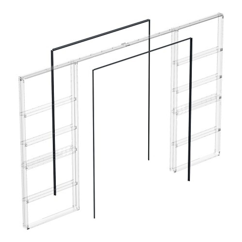 Комплект для обрамления пенала двухстворчатой двери ARMADILLO Comfort - PENAL 1800/2900 BL /60821/