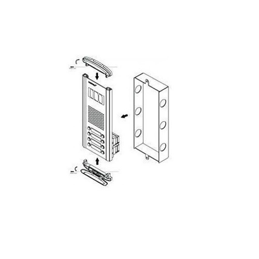 Вызывная видеопанель COMMAX DRC-4AC2 на 4 абонента