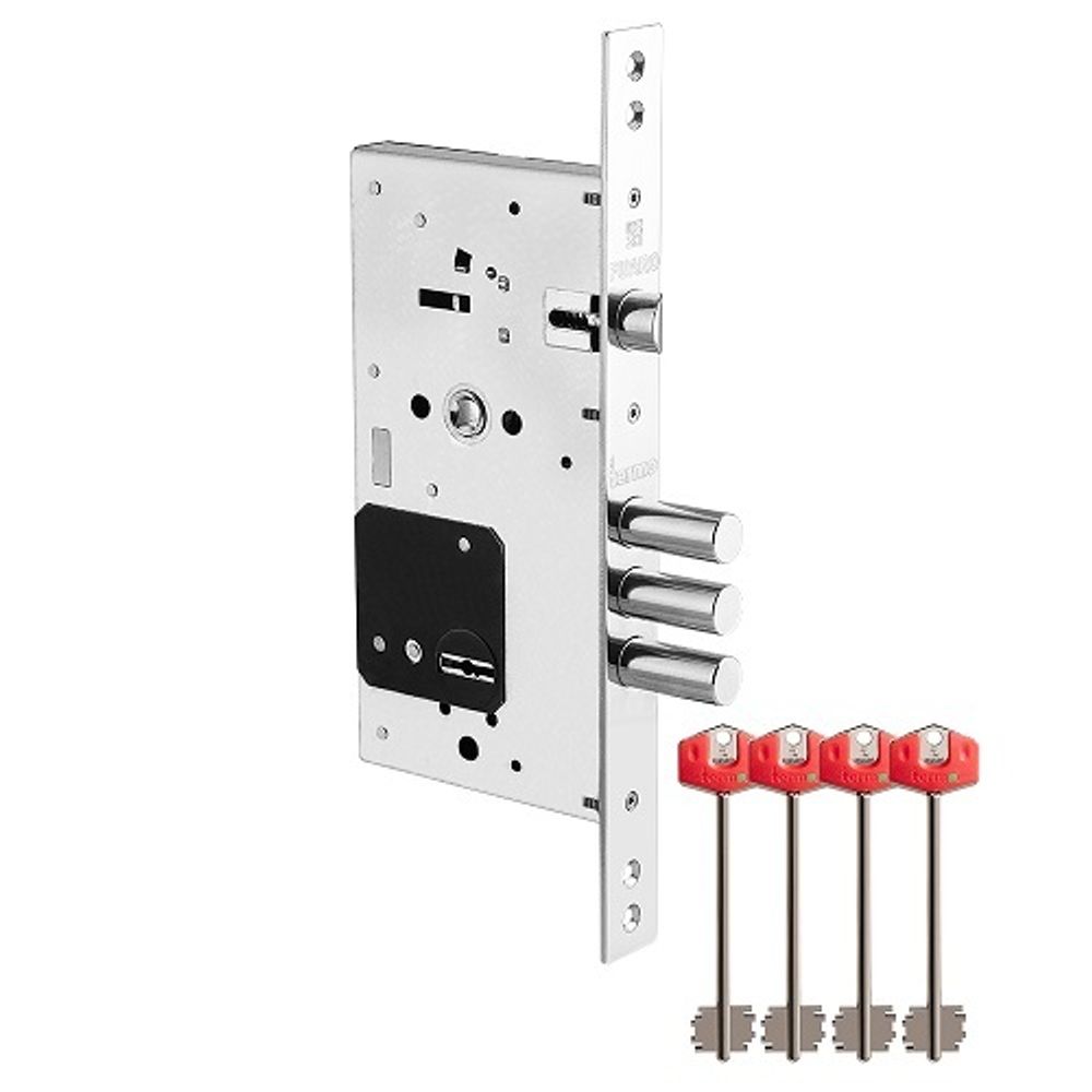 Замок врезной сувальдный FUARO TERMO V25/S-60.85.3R16