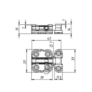 Задвижка накладная КУНГУР ЗТ2-30 пол. белый (200) мт (1шт)