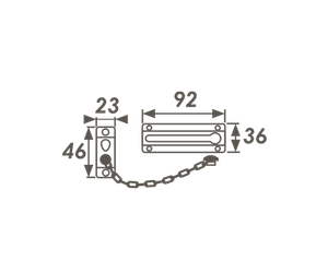 Цепочка дверная №4 ст.медь НОРА-М
