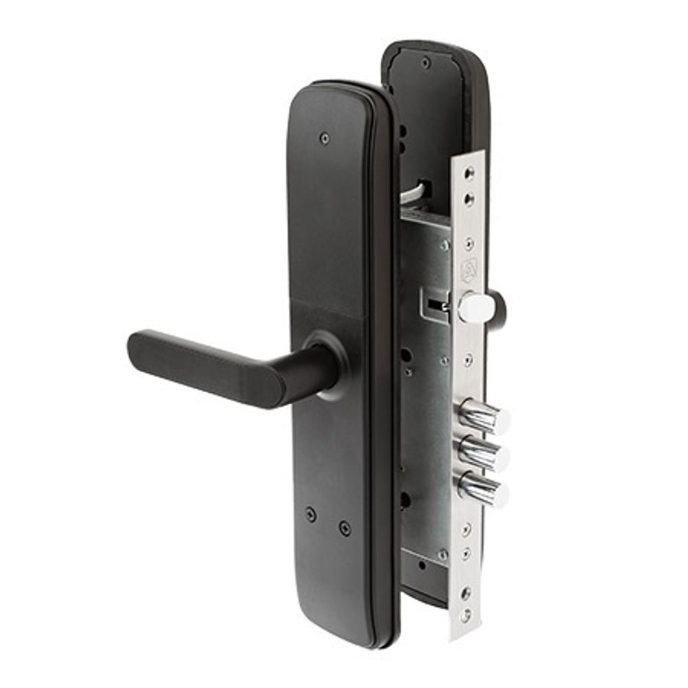 Замок электронный APECS Smart SL-52-60.85/8001 BLM (TTlock, WiFi, FP) черный матовый