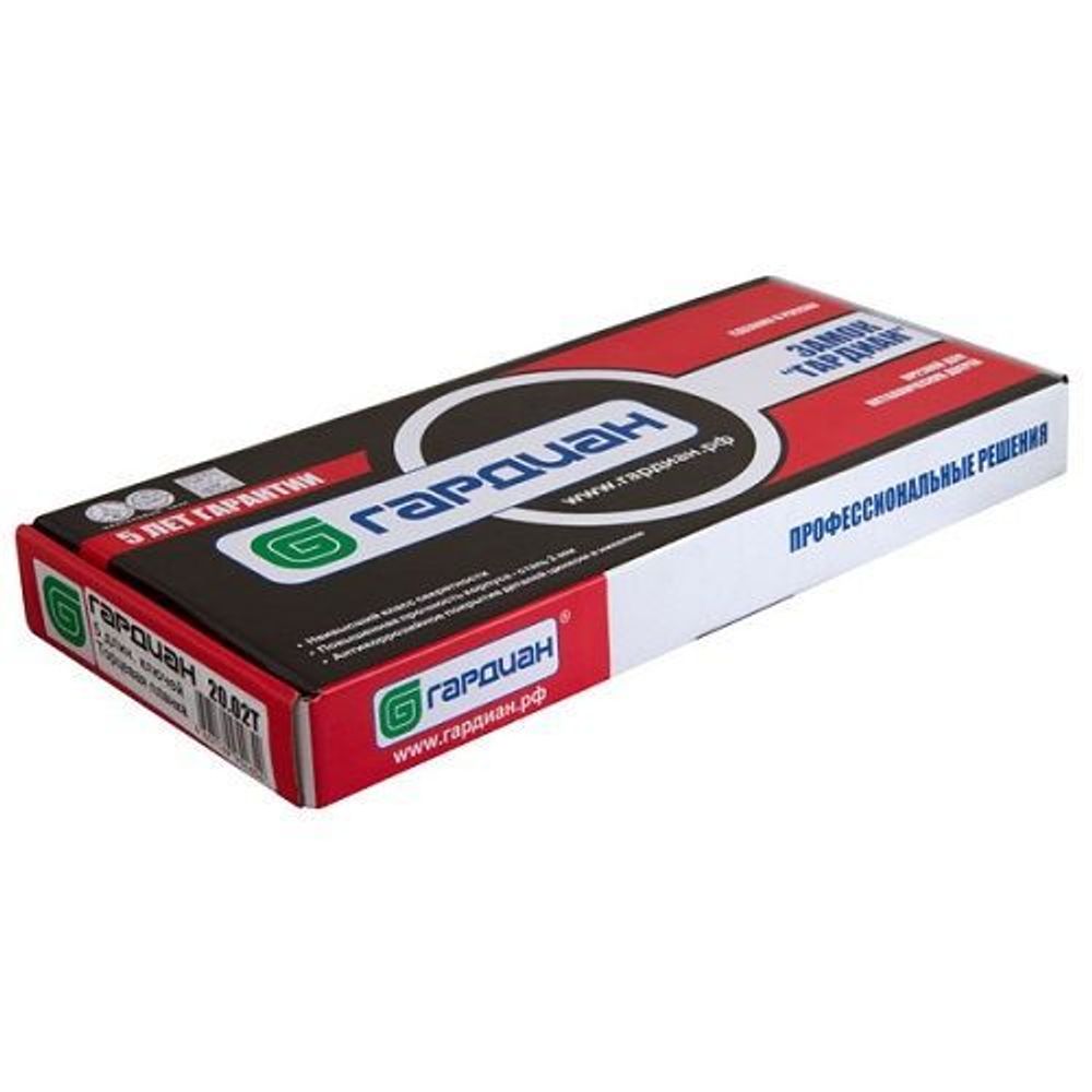 Замок врезной ГАРДИАН ЗВ 20.02 Т (5 кл. ЗК.202 Н) длинный ключ /33303/