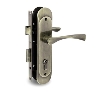 Замок врезной с ручками PALLADIUM ЗВ-1703 AB бронза