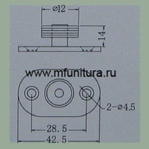 Нижний поводок E02 (J-02) 15мм