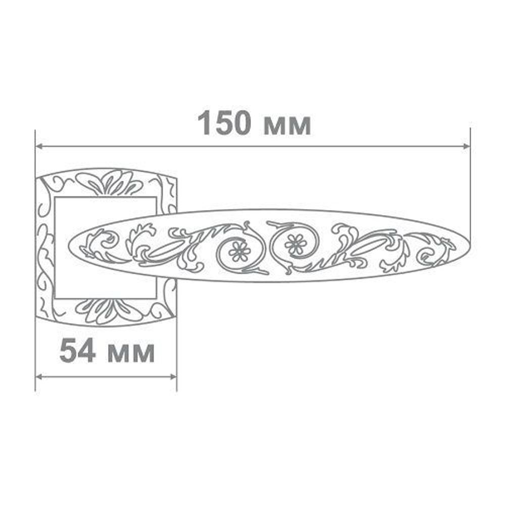 Ручка дверная Leo L3701-31 S/A антич.никель