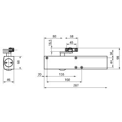 Дверной доводчик GEZE TS4000 EN1-6 AL серебристый