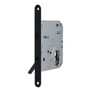 Замок межкомнатный под цилиндр для раздвижных дверей AGB SCIVOLA TRE B08982.50.93 (черный) /46377/