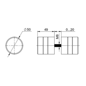 Ручка-кнопка FUARO DSS-button-304 (INOX 304) /47249/