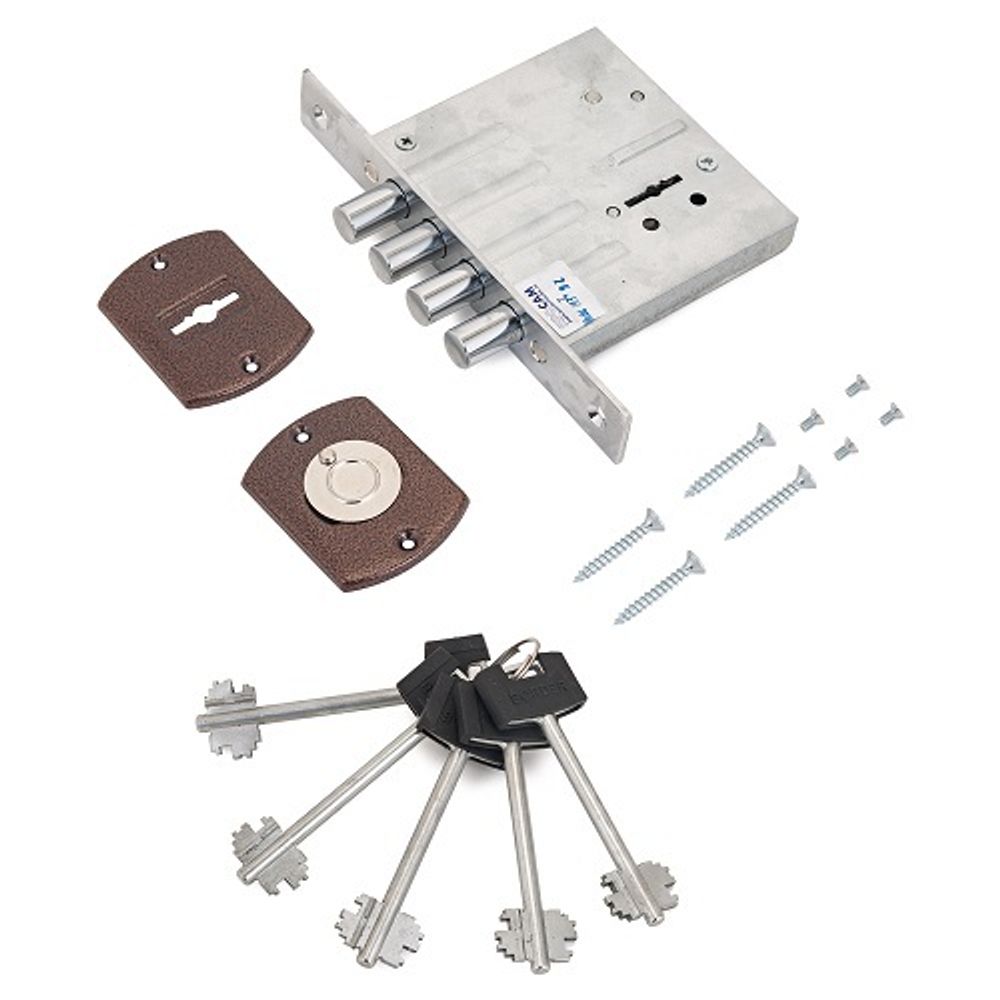 Замок врезной ПРОСАМ 85200 ЗВ8-8М/15 (4 риг) б/пл /10002/