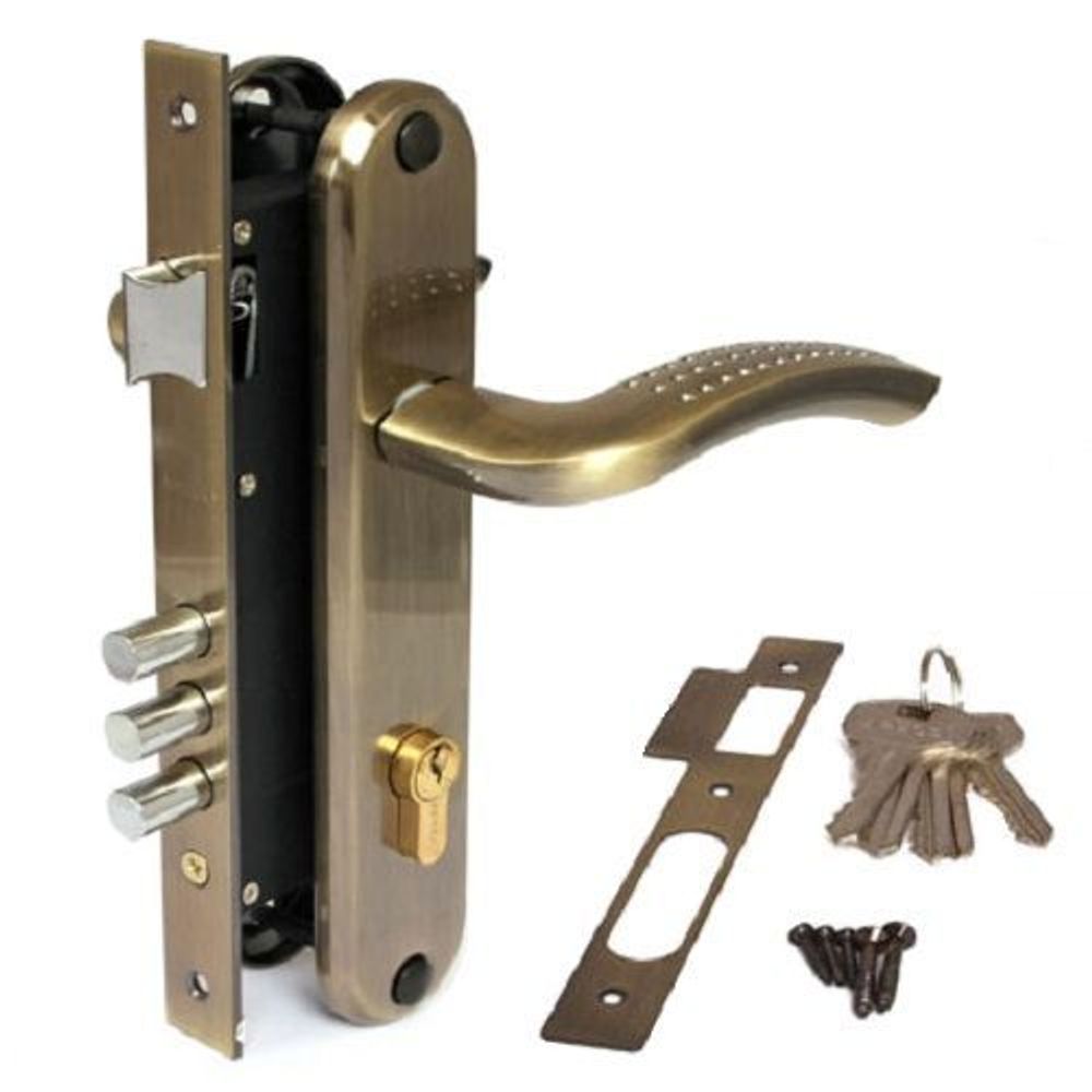 Замок врезной APECS 2227/60 AB бронза