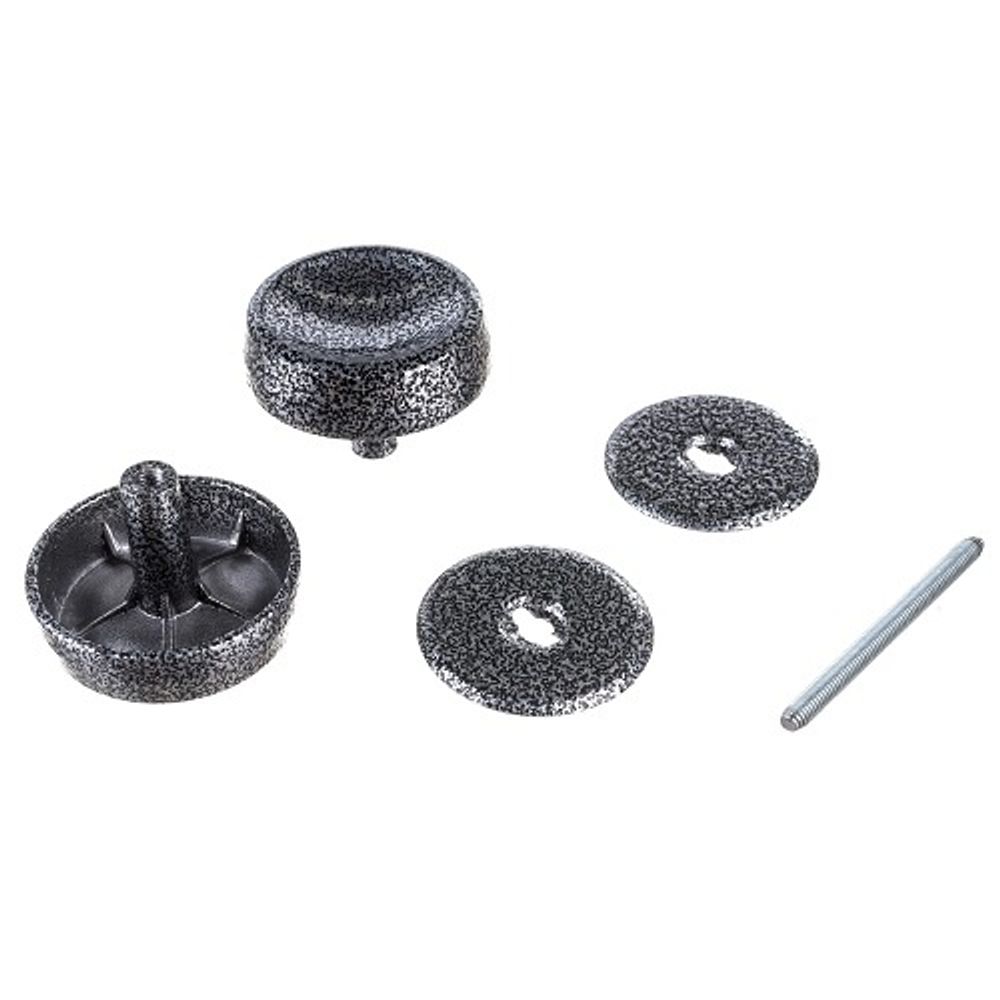 Ручка-кнопка металлическая РК-1 серебро п/п