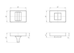 Ручка поворотная PUNTO BK6 QSL SN-3 мат.никель /46585/