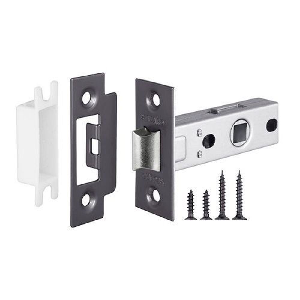 Защелка врезная FUARO F12-45-25 GR графит /37503/