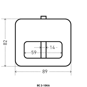 Замок навесной АЛЛЮР ВС2-10КА с одной секретностью