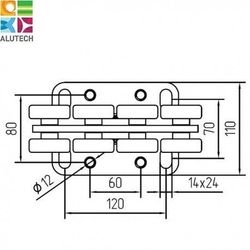 Опора роликовая (полимерные ролики). Для ворот до 300 кг. Light SGN.01.100