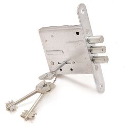 Замок врезной ПРОСАМ 76600 ЗВ8-4С/13 (3 риг) планка /709/