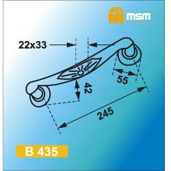 Ручка-скоба MSM B435 PB золото