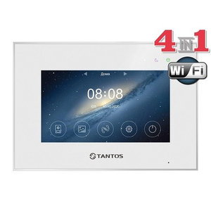 Монитор видеодомофона TANTOS Marilyn HD WI-FI IPS (белый) с приложением VHome, экран 7"