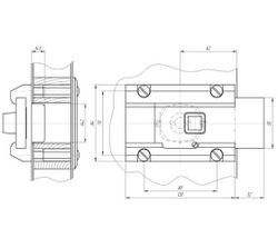 Замок накладной Поливектор-Барьер-3Р
