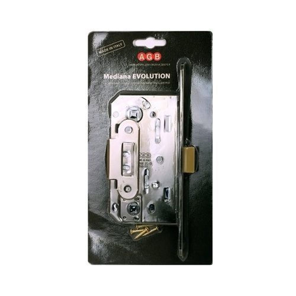 Замок межкомнатный AGB WC MEDIANA EV B01102.50.06.567 (никель) /25791/