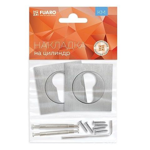 Накладка под цилиндр FUARO ET KM SSC-16 сатин.хром /40019/
