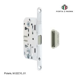 Замок врезной магнитный под цилиндр PORTA DI PARMA Polaris CP хром
