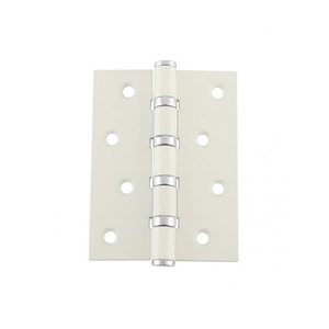 Петля дверная RENZ 4BB 100x75x2,5мм FH SW/CP (супер белый/хром блестящий) (1 шт)