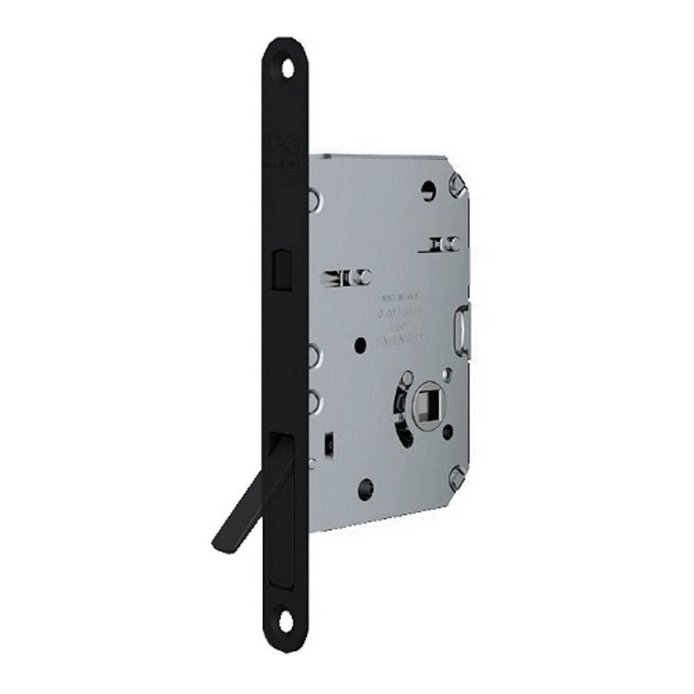 Замок межкомнатный для раздвижных дверей AGB SCIVOLA TRE WC B08981.50.93 (черный)