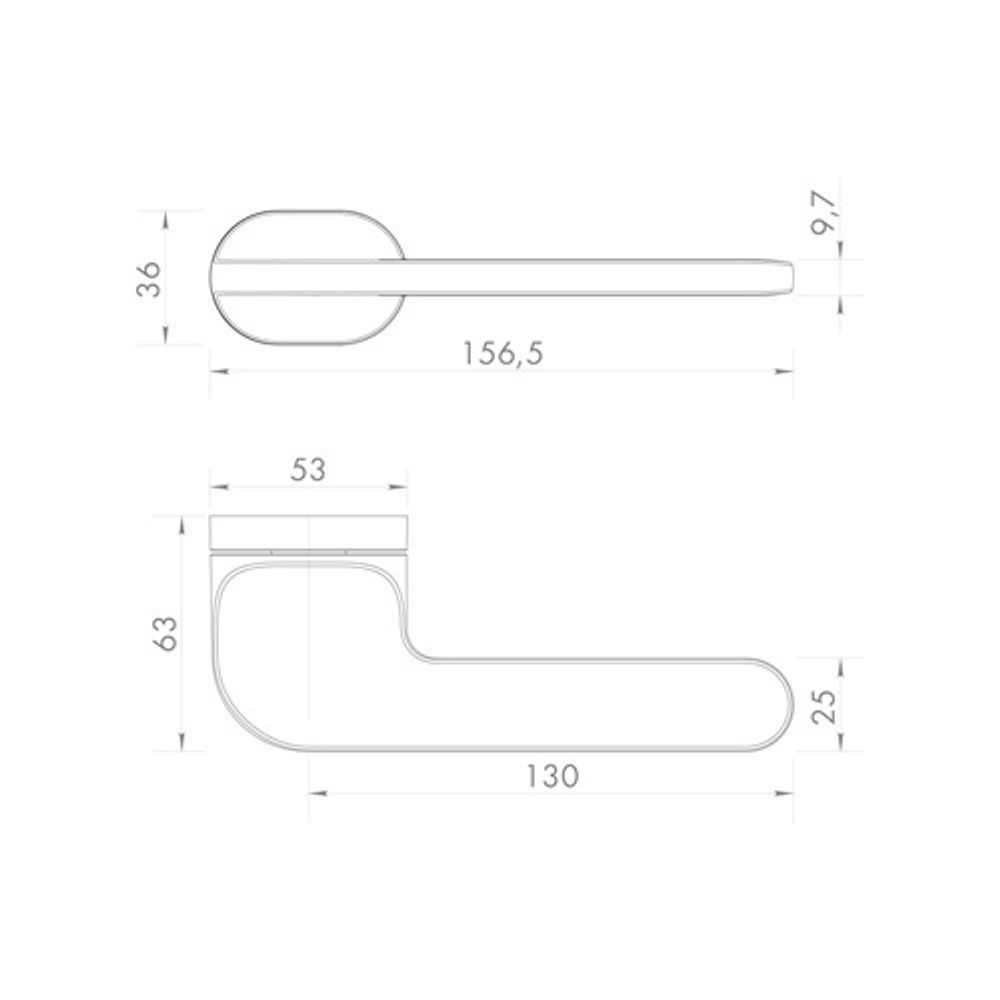 Ручка раздельная ARMADILLO DUNE UCR AC-9 медь /61957/
